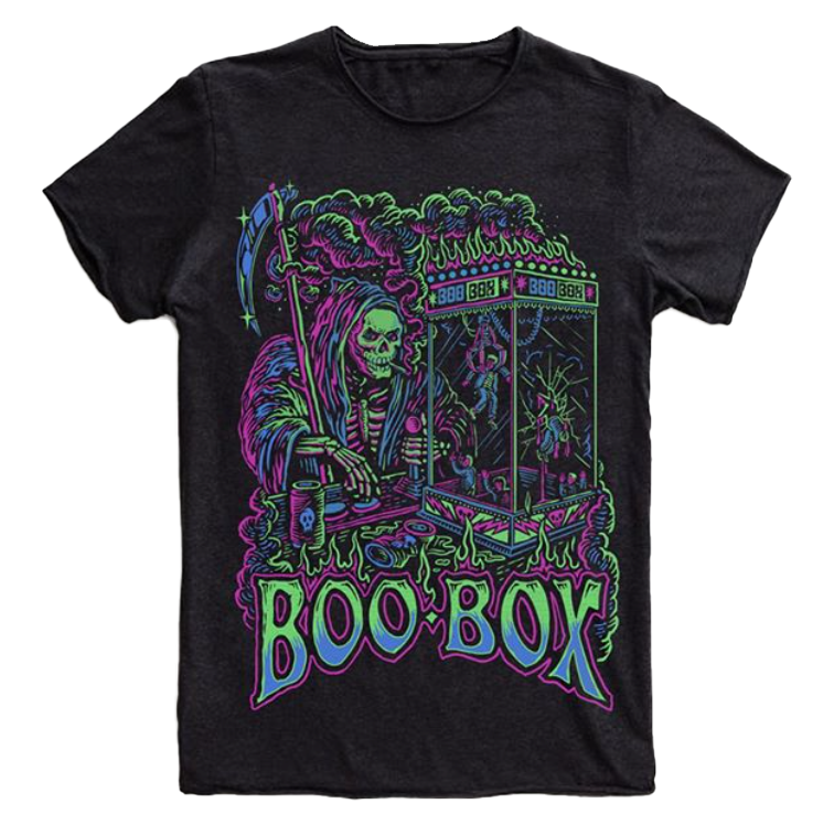 BooBox Reaper Games black band t-shirt